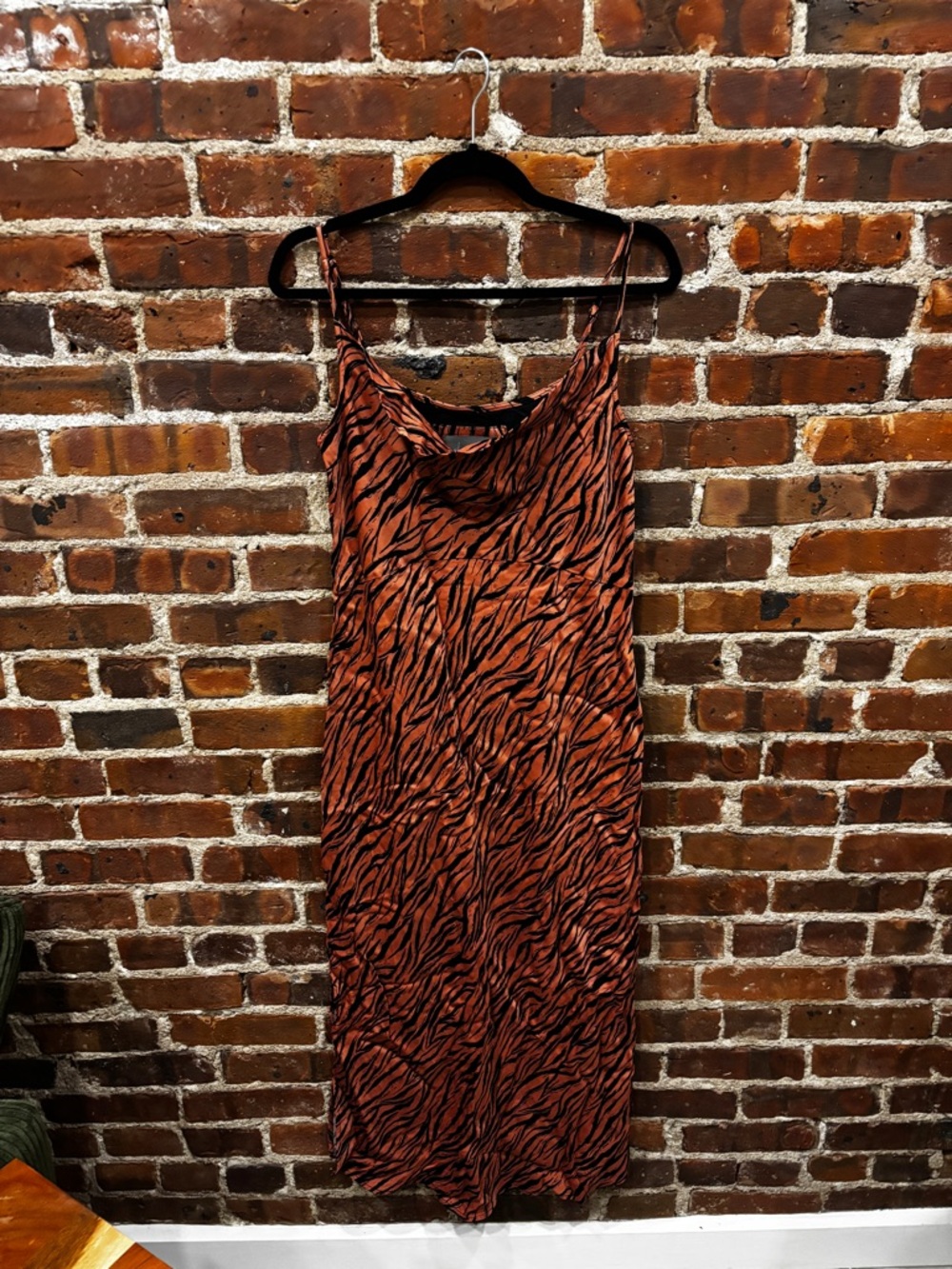 Anthropologie Dress in Rust Tiger Print